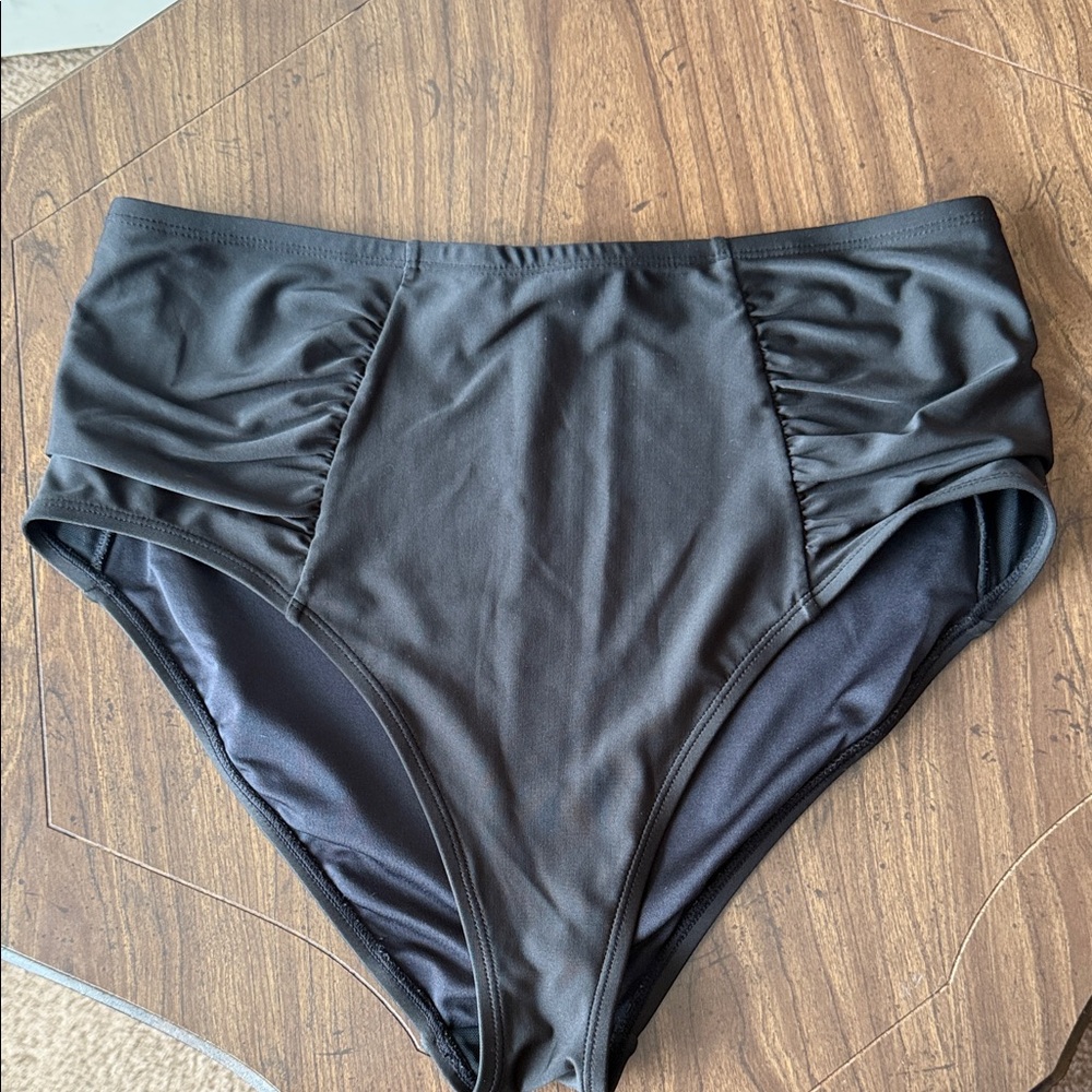 Old Navy Black High-Waisted Bikini Bottoms